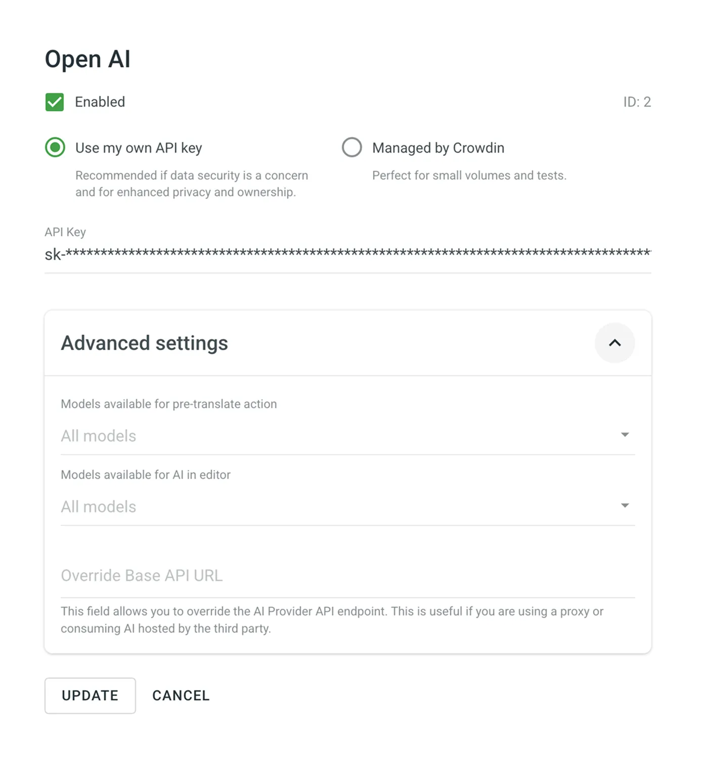 Configuring AI Provider